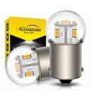 LED-auton lamppusetti RUIANDSION BA15D 12 V Lämmin valkoinen väri Kirkas pyöreä kupu Sirut ympäri ja päällä Vaihto auton valoihin 1
