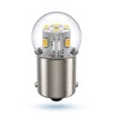 LED-auton lamppusetti RUIANDSION BA15D 12 V Lämmin valkoinen väri Kirkas pyöreä kupu Sirut ympäri ja päällä Vaihto auton valoihin 3