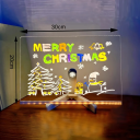 LED Backlit Acrylic Drawing Board 20x30 cm USB Children's Reusable Board with Desk Holder and 7 Water-Based Markers 2