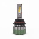 LED becuri pentru faruri 9007 HB5 pentru fază lungă/potrivită, control prin aplicație Bluetooth, 12V/24V, cipuri CSP și ventilator, verde-gri 1
