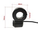 LED-Blinkersatz für Elektrofahrrad 12 V 4 Stück mit Schalter für den Lenker und Halterungen für vorne, hinten und unter dem Sattel, Schutzart IPX5 6