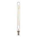 LED csőformájú izzó T20 E14 Hosszú forma LED szálakkal 4 W 230 x 20 mm Átlátszó üveg burkolat Meleg fehér 2700 K Lámpákhoz és világítótestekhez 1