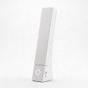 LED Desk Lamp Foldable Rechargeable with Plug Touch Switch 8 x 5.3 x 27.5 cm 5 V ABS White Learning and Nightstand Lamp 2