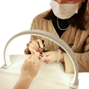 LED Desk Lamp New Moon 39 x 21.5 cm USB Crescent 180° 364 LED Dimmable Even Light for Nails and Eyelashes 4