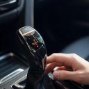 LED dźwignia zmiany biegów z podświetlanym wskaźnikiem pozycji P R N D M/S, szara, do automatycznej skrzyni biegów BMW serii 3 E90, E91, E92, E93 2