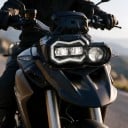 LED fényszóró nappali világítással DRL, távolsági és tompított fény 65 W, alumínium ház, IP67, fekete BMW F650GS, F700GS, F800GS 2