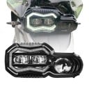 LED fényszóró nappali világítással DRL, távolsági és tompított fény 65 W, alumínium ház, IP67, fekete BMW F650GS, F700GS, F800GS 5