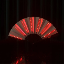LED Folding Fan with Colourful Backlighting Battery 23A 12V Illuminating Fan for Dance Performances Festival Light Decoration 3