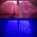 LED forgófej 8×12 W RGBW 4v1 bár világítás EU csatlakozó 42,13 × 5,12 × 3 cm színpadi világítás DJ klubeseményekhez és fényhatásokhoz 2