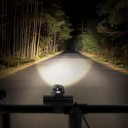 LED-forlygte til cykel, USB-genopladelig, 2400mAh, 1200LM, IPX6, vandtæt cykellygte, Zoom, 3 tilstande, rækkevidde op til 300 m, 10W, 8×3,5×3 cm 2