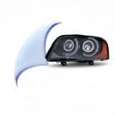 LED forlygte venstre med dagkørelys DRL og blinklys, 12 V, projektorlinser, sort, til Volvo XC90 2004–2013, halogen og xenon 5
