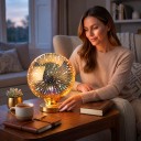 LED Glühbirne G125 E27 Feuerwerkseffekt 6 W 85–265 V 50/60 Hz 12,5 x 16 cm Versilberter Glasschirm Mehrfarbiges Muster Für Lampen und Leuchten 5