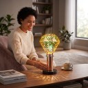 LED-Glühbirne in Diamantform E27 Feuerwerkseffekt 6 W 85–265 V 50/60 Hz 9,5 x 13,5 cm Versilbertes Glas Mehrfarbiges Muster Für Lampen und Leuchten 4