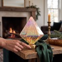 LED-Glühbirne in Form eines spitzen Ziegels E27 Feuerwerkseffekt 6 W 85–265 V 11 x 17,5 cm Versilbertes Glas Mehrfarbiges Muster Für Lampen und Leuchten 4
