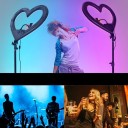 LED Heart-Shaped Ring Light 19" 6
