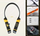LED-huvudlampa för nacke med dubbelt ljus 10 cm USB-laddning gul vridbara huvuden 120° arbetslampa handsfree 3