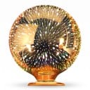 LED izzó G125 E27 Tűzijáték hatás 6 W 85–265 V 50/60 Hz 12,5 x 16 cm Ezüstözött üveg burkolat Több színű minta Lámpákba és világítótestekbe 1