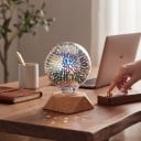 LED izzó G80 E27 Tűzijáték hatás 6 W 85–265 V 50/60 Hz 8 x 11,6 cm Ezüstözött üveg burkolat Több színű minta Lámpákhoz és világítótestekhez 4