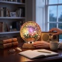 LED izzó G95 E27 Tűzijáték effektus 6 W 85–265 V 50/60 Hz 9,5 x 13 cm Ezüstözött üveg burkolat Több színű minta Lámpákba és világítótestekbe 5