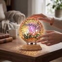 LED izzó G95 E27 Tűzijáték effektus 6 W 85–265 V 50/60 Hz 9,5 x 13 cm Ezüstözött üveg burkolat Több színű minta Lámpákba és világítótestekbe 6