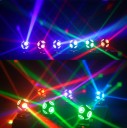 LED kääntyvä pää 150 W 8×15 W RGBW 4v1 RGB halo 360° DMX512 EU liitin musta lavavalo DJ juhliin klubivalaistukseen 2