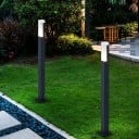 LED κήπος στήλη 30 εκ με βάση για βίδωμα 7 W IP65 Αδιάβροχο 85–265 V Αλουμίνιο και ακρυλικό Λευκό φως 6000 K Για την αυλή 4