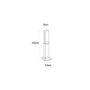 LED κήπος στήλη 40 εκ. Με βάση για βίδες 7 W IP65 Αδιάβροχο 85–265 V Αλουμίνιο και ακρυλικό Λευκό φως 6000 K Για την αυλή 5