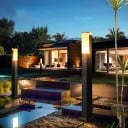 LED κήπος στήλη 80 εκ. Με βάση για βίδες 7 W IP65 Αδιάβροχο 85–265 V Αλουμίνιο και ακρυλικό Ζεστό φως 3000 K Για την αυλή 7