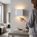 LED kinkiet 6 W Podwójna głowa z oświetleniem w górę i w dół Klasa ochrony IP65 Wymiary 11,5 x 9 cm Aluminiowa obudowa Ciepła biała 3000 K Na fasadę 6