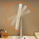 LED Kosmetikspiegel mit Standfuß 27 x 18 cm Touch-Bedienung 270° drehbar Drei Lichttemperaturen Helligkeitsspeicher Wiederaufladbar Weiß oder Pink 2
