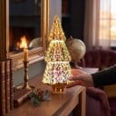 LED-lamp in de vorm van een kerstboom E27 Vuurwerk effect 6 W 85–265 V 9 x 22,5 cm Gepolijst glas Multikleurig patroon Kerstdecoratie 6