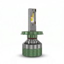 LED lâmpadas H4/9003/HB2 de máximos/baixos com aplicação Bluetooth, 3000–8000K, 1500 W, chips CSP, verdes, para faróis de automóvel 12/24 V 1