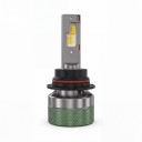LED lâmpadas para faróis 9004 HB1 de longo alcance/curto alcance com aplicação Bluetooth 3000–8000K 12V/24V chips CSP com ventilador verdes 1