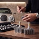 LED lâmpadas para faróis D5S com ventilador, sem alterações na fiação, chips LED, prateadas, substituição de xenão para luzes de cruzamento e de longo 4