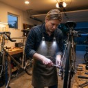 LED lampe til halsen med AAA batterier Fleksible arme 2 lys hoveder med 2 LED Let til læsning strikning løb og camping 6