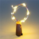 LED-lampjes op draad om een fles te versieren Kleurrijke lampjes op een kurk 2m 5V kerstversiering Lichtsnoer voor een fles 3x LR44 batterijen Huisdecoratie 3
