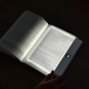 LED Lesepanel Aufladbar 1200 mAh 3 Lichtfarben Stufenloses Dimmen Timer 0 bis 99 Min USB-C Schwarz Zum Lesen in der Nacht und als Nachttischlampe 3