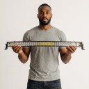 LED Lichtleiste gebogen 820 W 42 Zoll Länge 104,3 cm IP68 Kaltes weißes Licht 6500 K Schwarzes Gehäuse Mit Verkabelung Für Offroad- und Arbeitsmaschinen 4