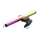 LED Light Bar for Monitor 44 cm RGB Backlighting WiFi App Control Tuya Rotary Controller Alexa Google Home Dimming Black 6