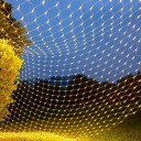 LED ljusnät 3 x 3 m kedjeljus med 320 dioder dekorativ belysning för fönster terrasser balkonger och inredning 6