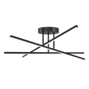 LED-loftlampe formet som et forlænget bogstav A Moderne designlysekrone Varmt hvidt lys 3000K Belysning 55×22 cm LED dekorativ belysning 1