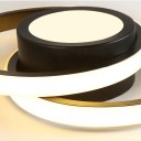 LED loftlampe med 3 lysfarver 32 W Moderne dæmpbar lysekrone formet som to cirkler Minimalistisk lysekrone med farvetemperaturskift 27 x 20 x 6 cm 2
