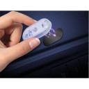 LED-loftlampe til bilen 3 x 7 cm Mini USB-opladning Indvendig belysning med 120 mA batteri Kompakt lampe Dekoration til bilens interiør 2