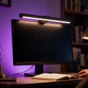 LED Λωρίδα Φωτισμού Οθόνης 44 εκ RGB Οπίσθιος Φωτισμός 3 Θερμοκρασίες Χρώματος Ρύθμιση Φωτεινότητας Μαγνητικός Στήριγμα Τροφοδοσία USB Μαύρη 4