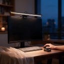 LED lysliste til skærm 44 cm Trådløs drejeknap Varmt til koldt lys Dæmpning Gravitationsholder USB Sort 3