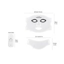 LED maska na obličej i krk se 7 světelnými režimy 26,3 x 18 cm a 23,1 x 8,4 cm silikonová 103 LED baterie 1200 mAh na domácí péči 5