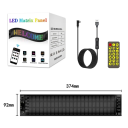 LED maticový panel 16 x 64 pixelů 9 x 37 cm USB 450 cm Dálkový ovladač Mobilní aplikace Textový displej Reklamní obrazovka LED tabule 2