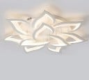 LED mennyezeti világítás virágformában 95 W Modern fehér csillár Dimmelhető mennyezeti lámpa 76 x 12 cm 1