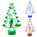 LED mini valo 15 x 8,8 cm Joulukuusi Värikäs vilkkuva lamppu nappiparistolla Joulukoriste Juhlat 2