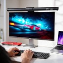 LED Monitorleuchte 44 cm Magnetischer Halter Touch-Steuerung 5 Lichtfarben Stufenloses Dimmen Schwarz USB-Stromversorgung Für das Büro 1